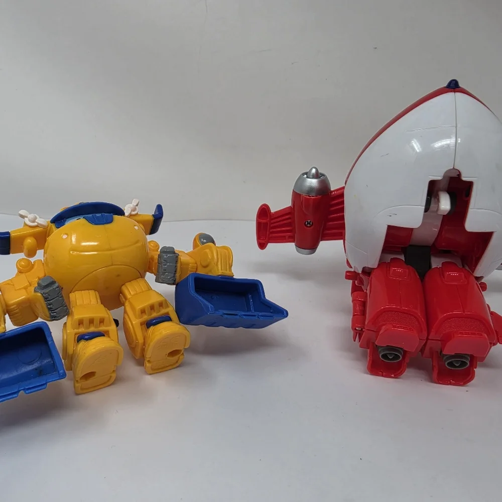 Super Wings Jett Airplane Plane Red White FLAW: MISSING ARMS